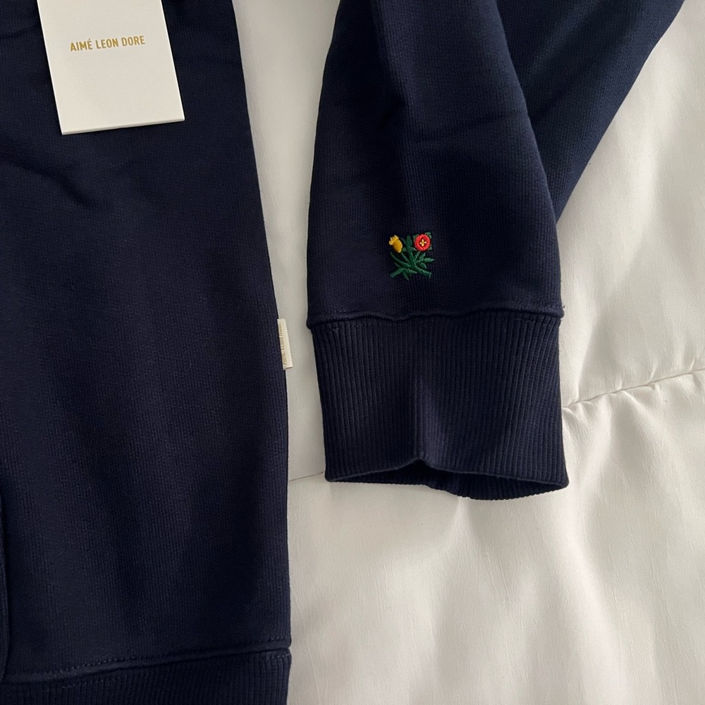 Aime Leon Dore ALD St. John’s Collegiate Hoodie Navy Blazer FW24 Men’s Size XS - Picture 5 of 10